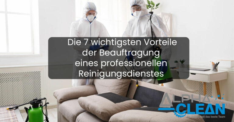 Read more about the article Die 7 wichtigsten Vorteile der Beauftragung eines professionellen Reinigungsdienstes